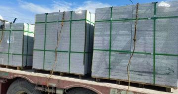 武威 芝麻白花岗岩地铺石装车日常