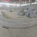 武威 芝麻白异形坐凳，自然面光面弧形加工