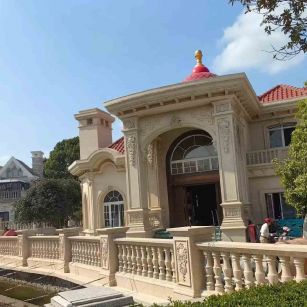 武威 黄金麻花岗岩欧式别墅