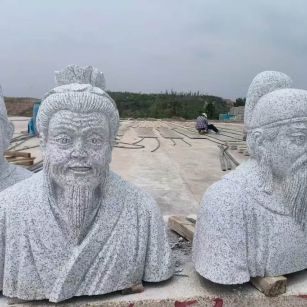 武威 白麻花岗岩石材人物立体雕刻