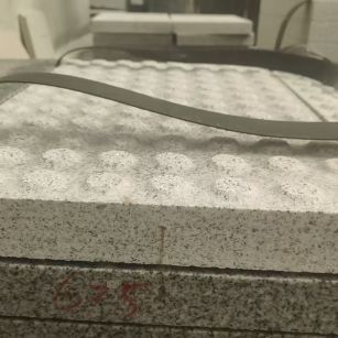 武威 芝麻白花岗岩6.0公分荔枝面五轴加工雕刻盲点