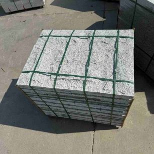 武威 白麻花岗岩石材自然面蘑菇石成品