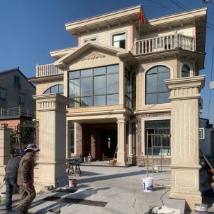 武威 黄金麻花岗岩荔枝面别墅外墙干挂私家专属