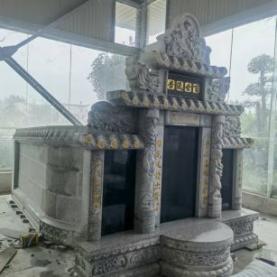 武威 芝麻白墓碑效果展示图