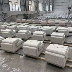 武威 白麻花岗岩异形加工-石凳，坐凳