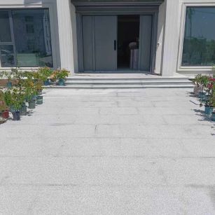 武威 芝麻白花岗岩地铺石地面铺装