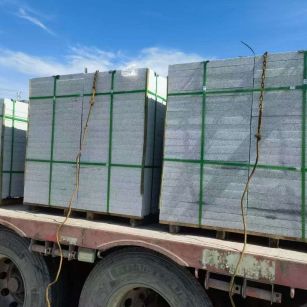 武威 芝麻白花岗岩地铺石装车日常