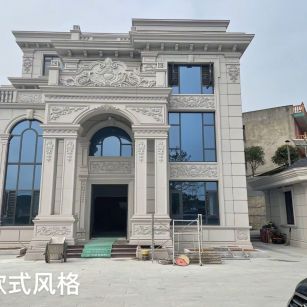 武威 白麻花岗岩别墅外墙干挂