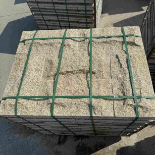 武威 黄金麻花岗岩石材自然面蘑菇石成品