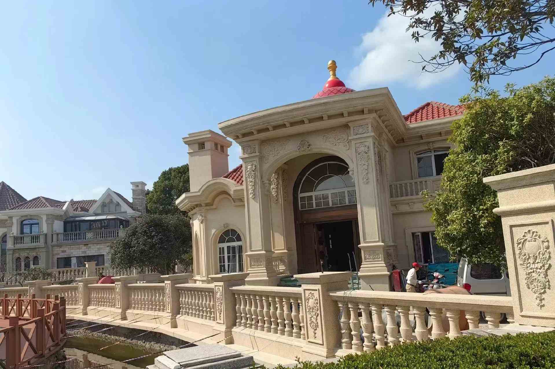 武威 黄金麻花岗岩欧式别墅