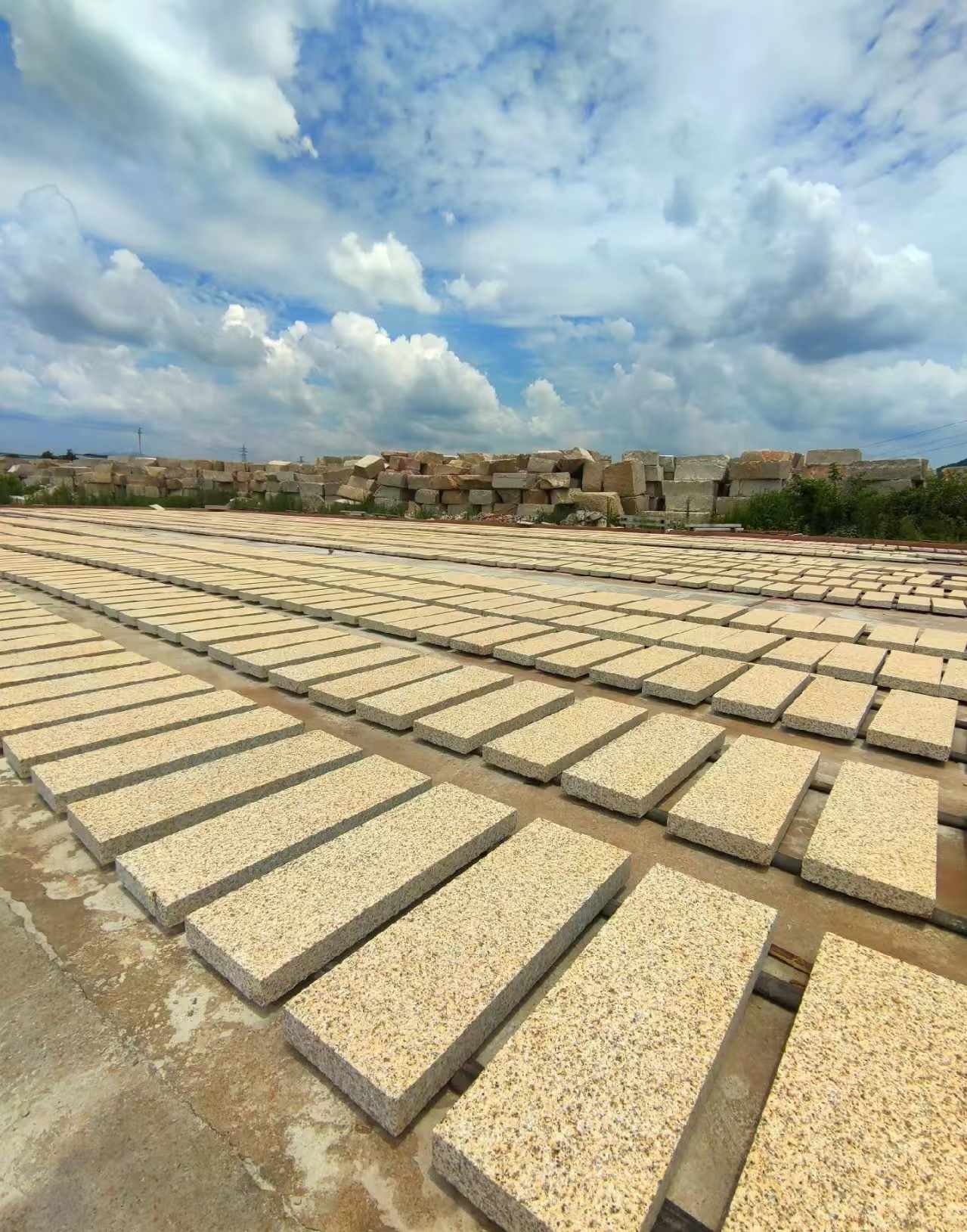 武威 黄金麻荔枝面花岗岩石材地铺石防护中