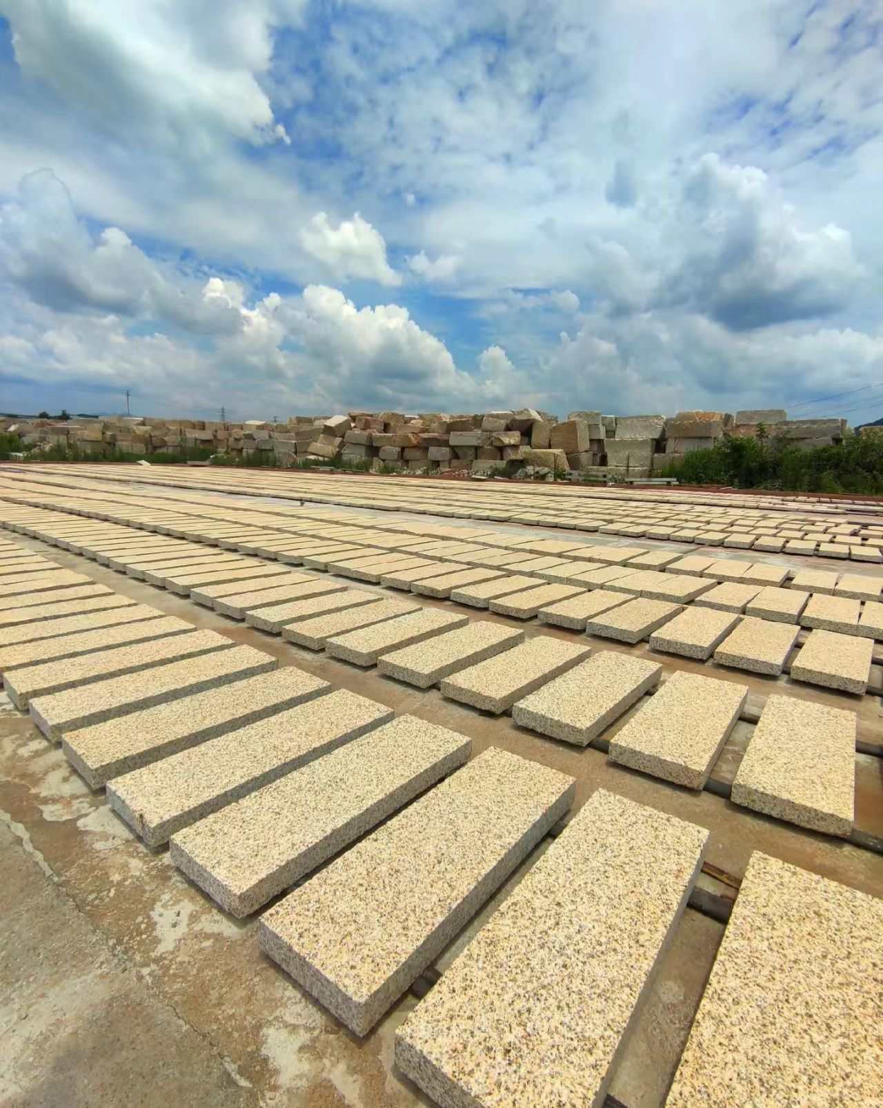 武威 黄金麻花岗岩荔枝面地铺石防护中