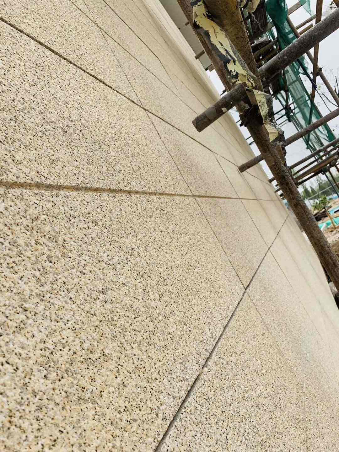 武威 黄金麻花岗岩荔枝面外墙干挂石材效果示例