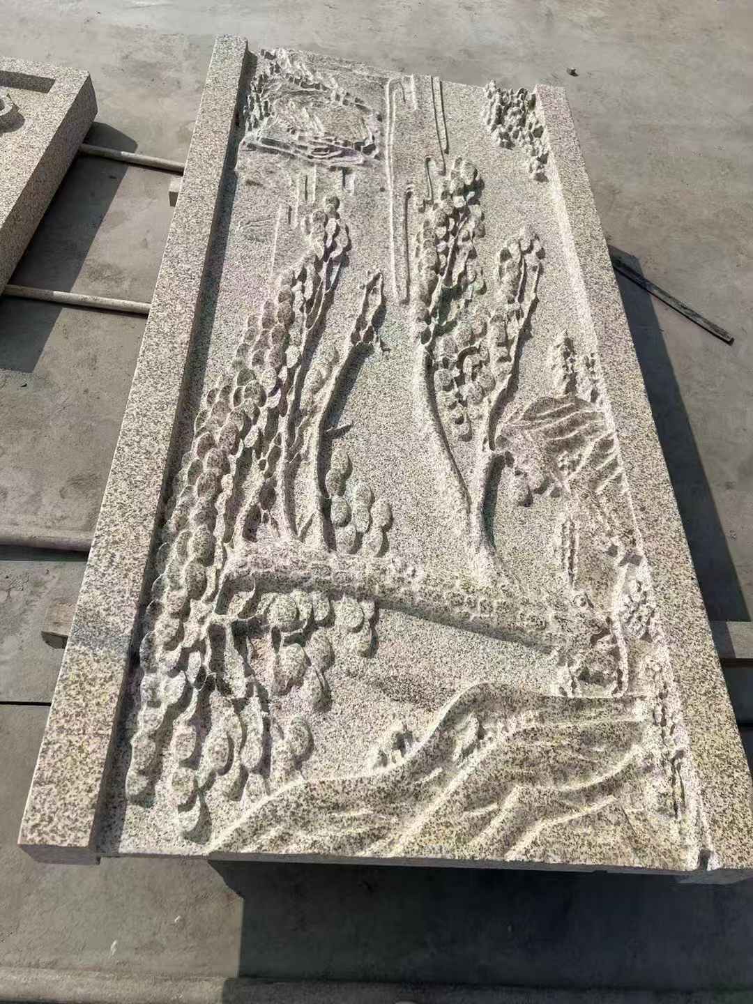 武威 黄金麻雕刻板浮雕迎客松