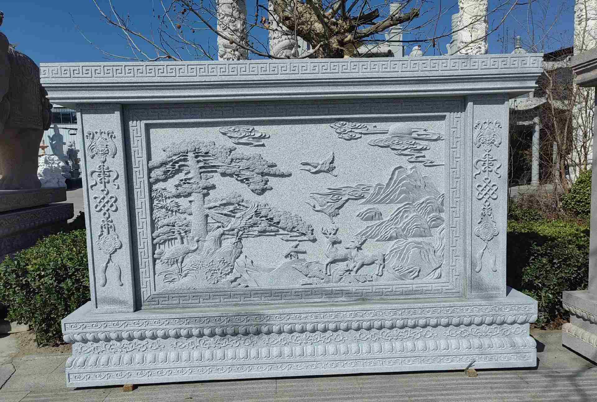 武威 芝麻白大型照壁，屏风，影壁