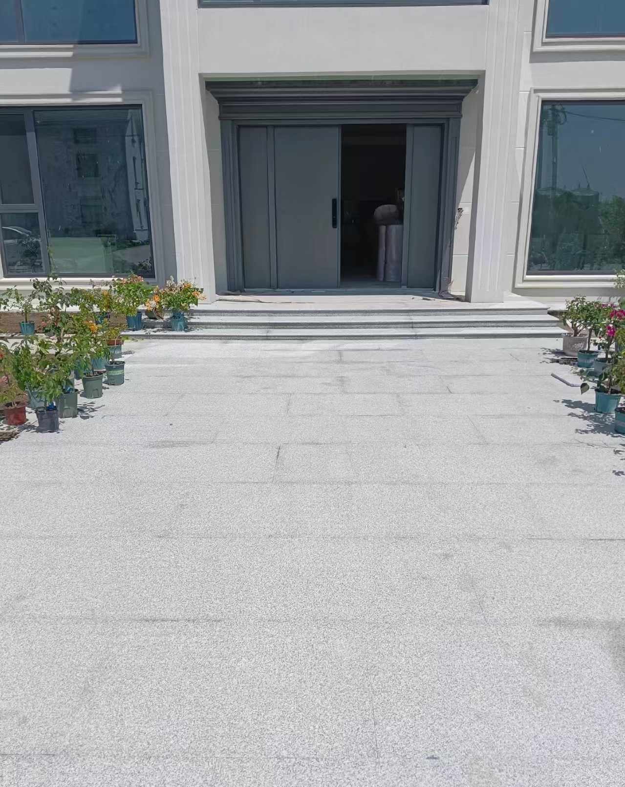 武威 芝麻白花岗岩地铺石地面铺装