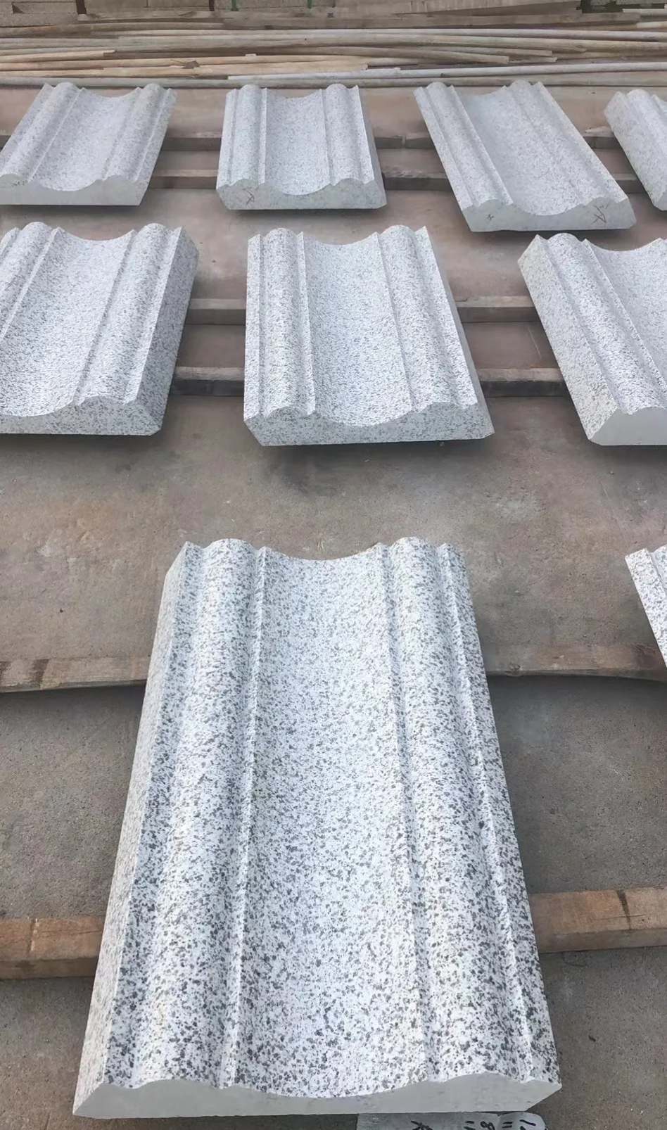 武威 白麻花岗岩光面别墅线条