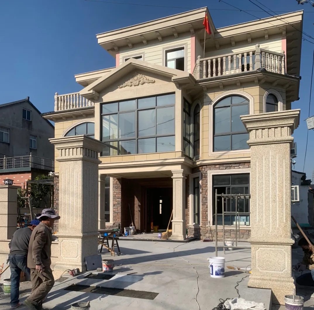 武威 黄金麻花岗岩荔枝面别墅外墙干挂私家专属