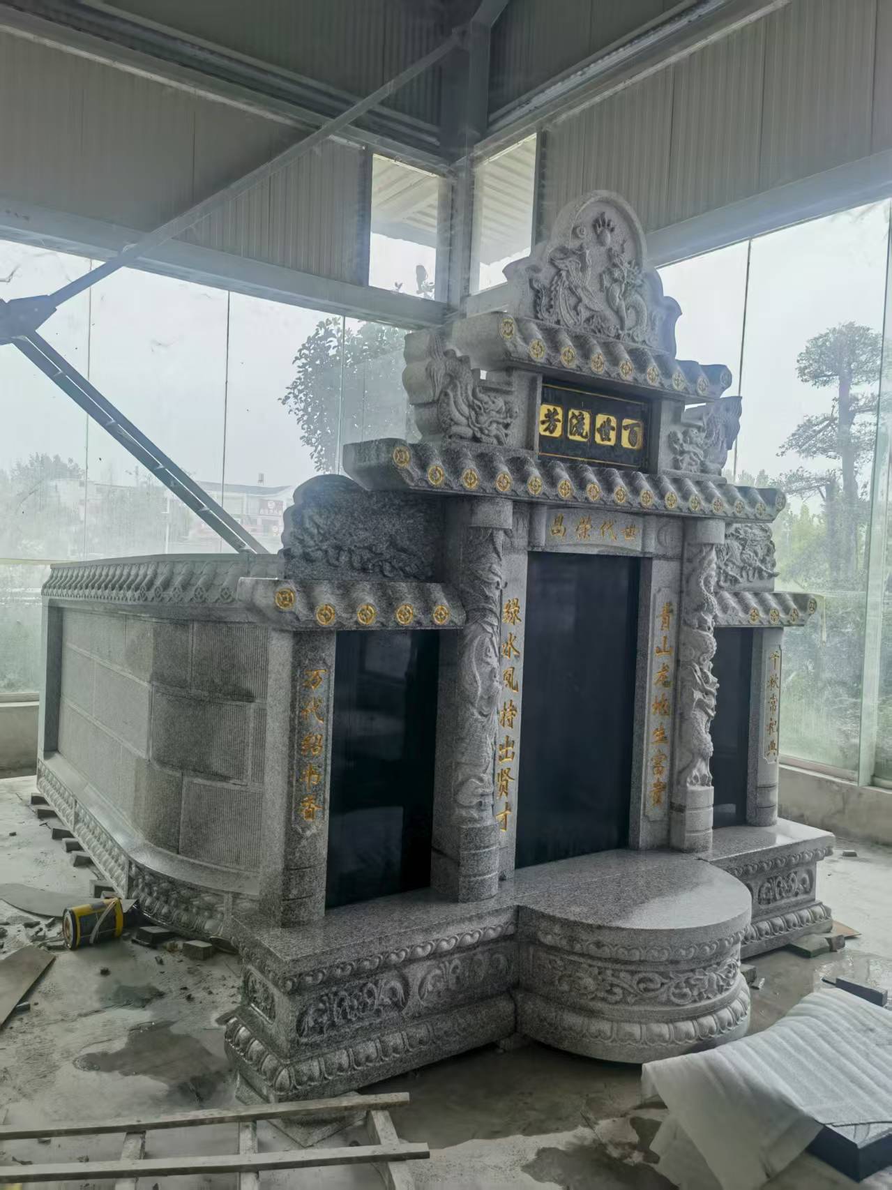 武威 芝麻白墓碑效果展示图